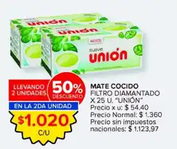 Carrefour Market Unión mate cocido oferta