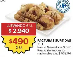 Carrefour Facturas surtidas oferta