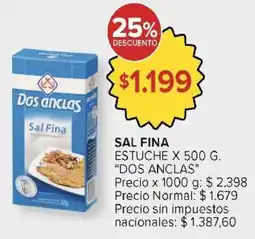 Carrefour Market Dos anclas sal fina oferta