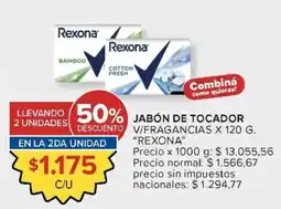 Carrefour Market Rexona jabón de tocador oferta