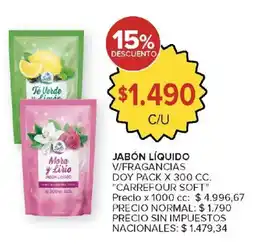 Carrefour Carrefour soft jabón líquido oferta