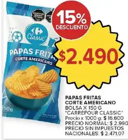Carrefour Market Carrefour classic papas fritas corte americano oferta