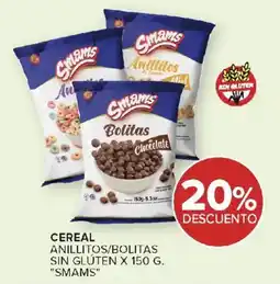 Carrefour Smams cereal anillitos/bolitas oferta