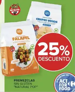 Carrefour Natural pop premezclas para falafel oferta
