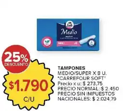 Carrefour Market Carrefour soft tampones oferta
