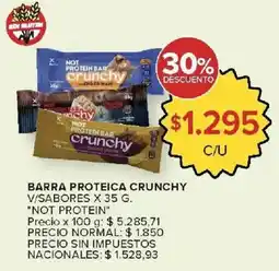 Carrefour Market Not protein bar crunchy oferta