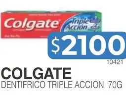 Masivos Colgate dentifrico triple accion oferta