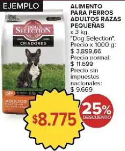 Carrefour Market Dog selection alimentos para perros adultos razas pequeñas oferta