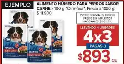 Carrefour Market Carrefour alimento húmedo para perros sabor carne oferta