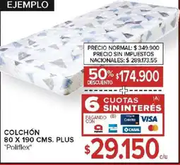 Carrefour Poliflex colchón oferta