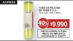 Carrefour Top life tubo de pelotas de tenis oferta