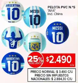Carrefour Pelota pvc n.º5 afa oferta