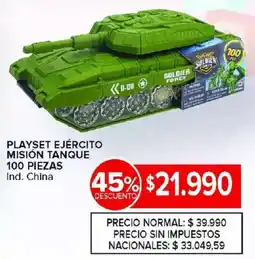 Carrefour Soldier force playset ejército misión tanque oferta
