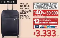 Carrefour Valija de tela oferta