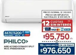 Carrefour Philco aire acondicionado split oferta
