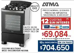 Carrefour Atma cocina multigas oferta