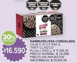 Carrefour Paty hamburguesa congelada oferta