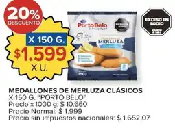 Carrefour Porto belo medallones de merluza clásicos oferta