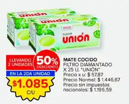 Carrefour Unión mate cocido oferta