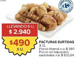 Carrefour Facturas surtidas oferta