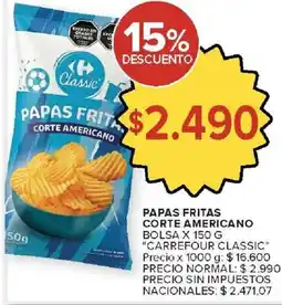 Carrefour Carrefour classic papas fritas corte americano oferta