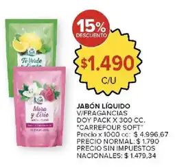 Carrefour Carrefour soft jabón líquido oferta