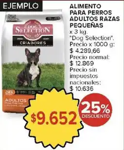 Carrefour Dog selection alimentos para perros adultos razas pequeñas oferta