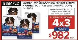 Carrefour Carrefour alimento húmedo para perros sabor carne oferta