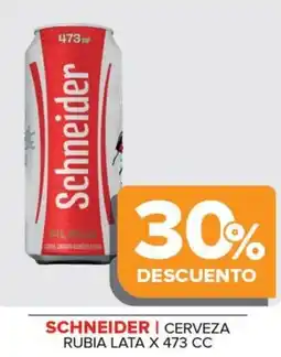 Carrefour Maxi Schneider cerveza rubia lata oferta