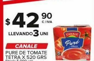 Carrefour Puré de tomate canale 520g oferta