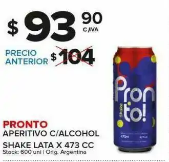 Carrefour Aperitivo c/ alcohol pronto 473cc oferta