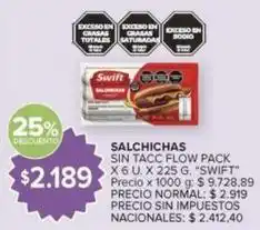 Carrefour Market Swift - salchichas sin tacc flow pack oferta