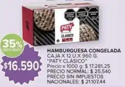 Carrefour Market Paty - hamburguesa congelada oferta