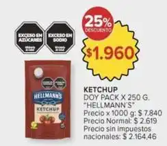Carrefour Market Hellmann's - ketchup doy pack oferta