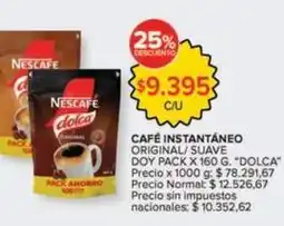 Carrefour Market Nescafé - café instantáneo original/ suave oferta