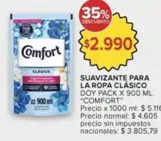 Carrefour Market Comfort - suavizante para la ropa clasico doy pack oferta