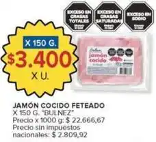 Carrefour Market Jamón cocido feteado oferta