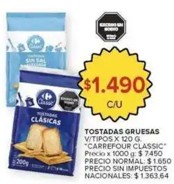 Carrefour Market Carrefour - tostadas gruesas oferta