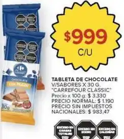 Carrefour Market Carrefour - tableta de chocolate oferta
