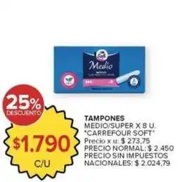 Carrefour Market Carrefour - tampones medio/super oferta