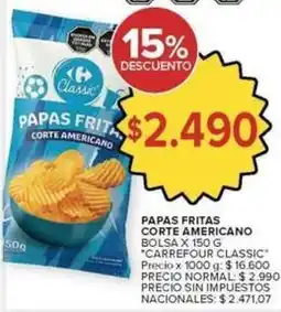 Carrefour Market Carrefour - papas fritas corte americano oferta