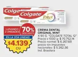 Carrefour Market Colgate - crema dental original mint oferta