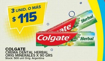 Carrefour Crema dental colgate 90g oferta