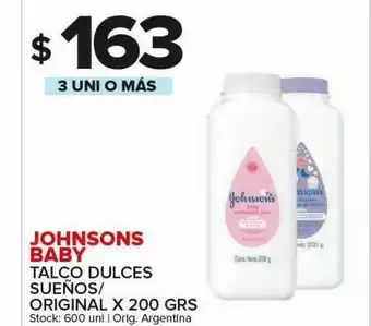 Carrefour Talco johnson's baby oferta
