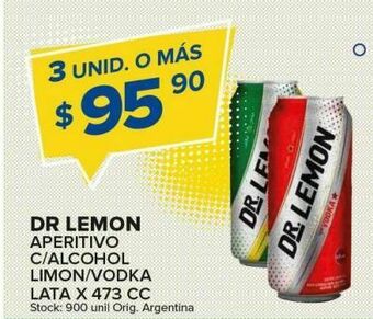 Carrefour Aperitivos dr. lemon 473cc oferta