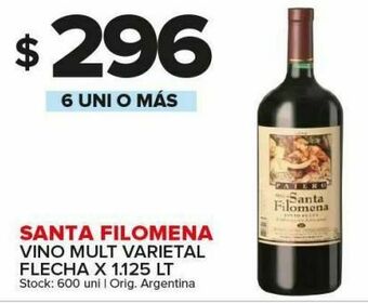 Carrefour Vino santa filomena 1.125lt oferta