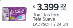 El Milagro Mayorista Ladysoft toallitas fem. tela suave oferta