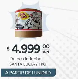 El Milagro Mayorista Santa lucia dulce de leche oferta