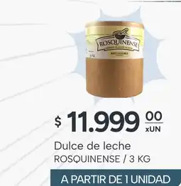 El Milagro Mayorista Rosquinense dulce de leche oferta