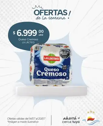 El Milagro Mayorista La lácteo queso cremoso oferta